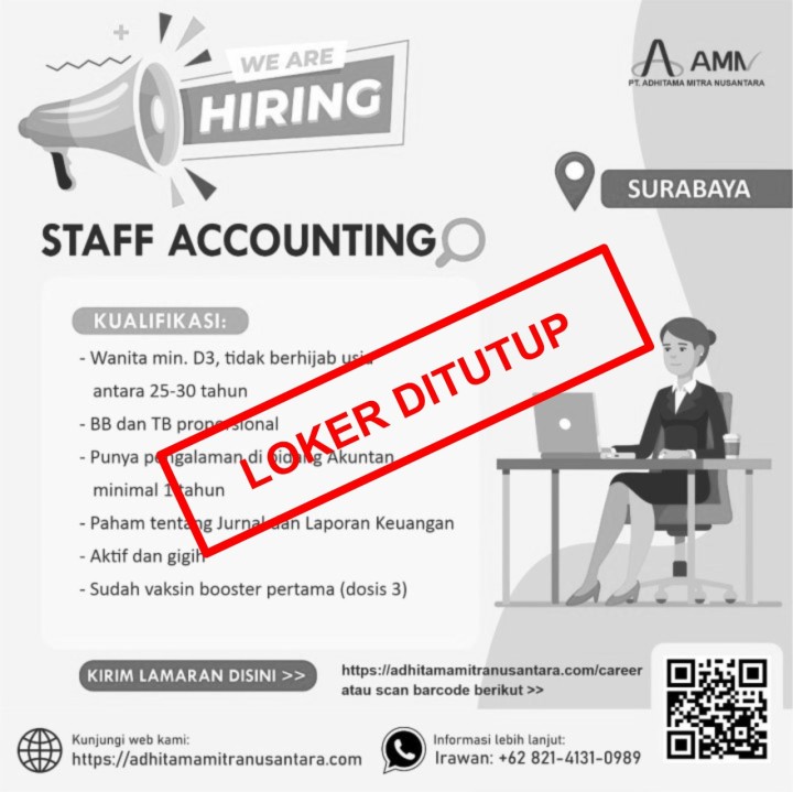 Lowongan Staff Accounting di Surabaya