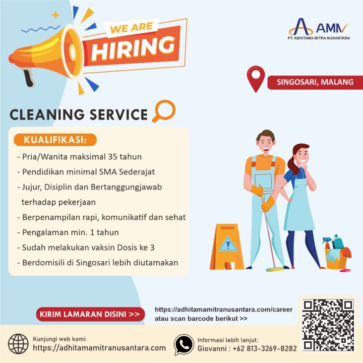 Lowongan Cleaning Service di Malang
