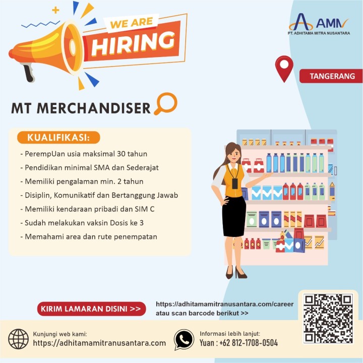 Lowongan MT Merchandiser di Tangerang