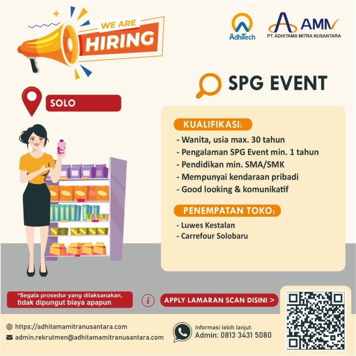 Lowongan SPG Event di Solo