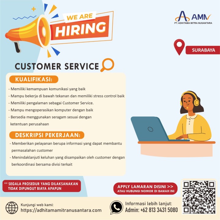 Customer Service di Surabaya