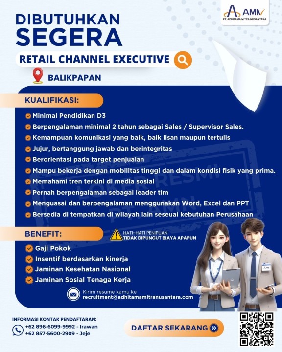 RETAIL CHANNEL EXECUTIVE (BALIKPAPAN)