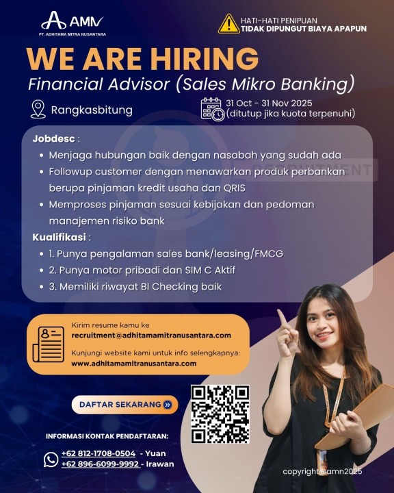 Financial Advisor (Sales Mikro Banking)