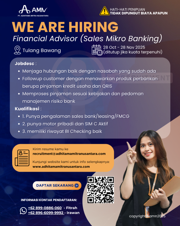 Financial Advisor (Sales Mikro Banking)
