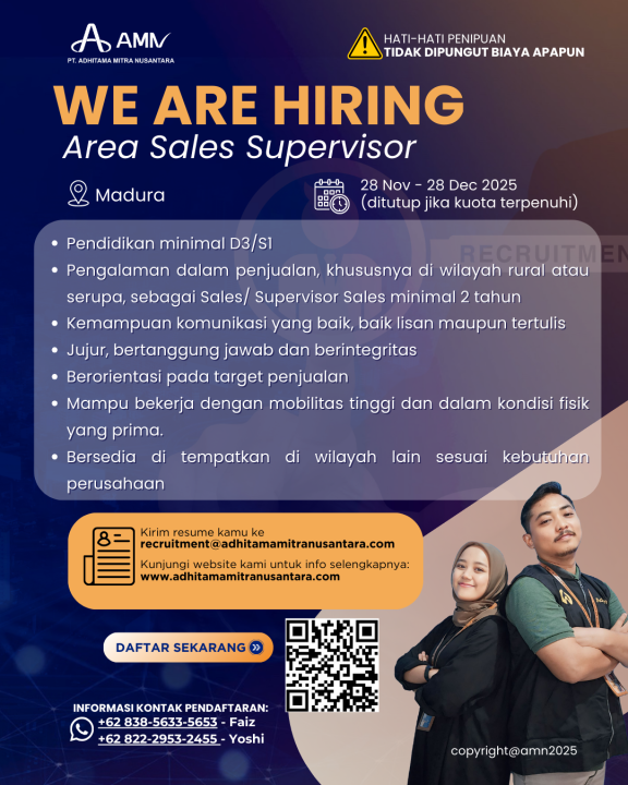 Area Sales Supervisor