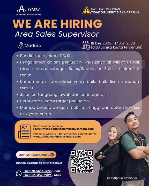 Area Sales Supervisor