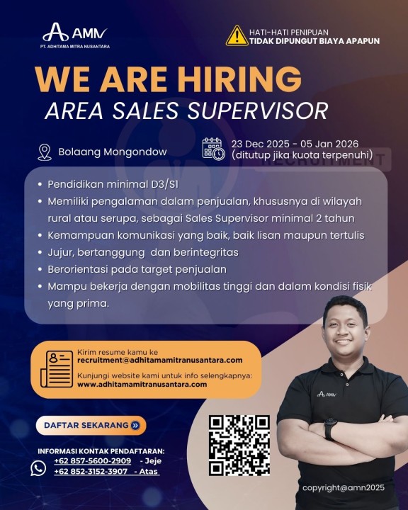 Area Sales Supervisor