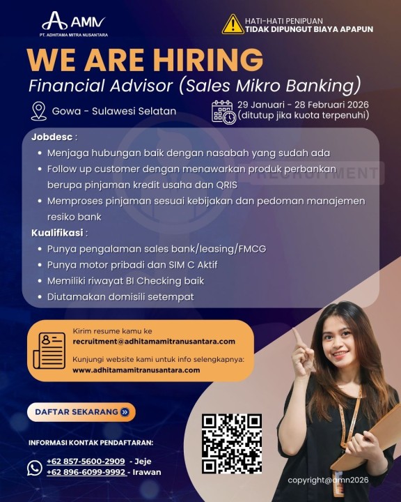 Financial Advisor (Sales Mikro Banking)