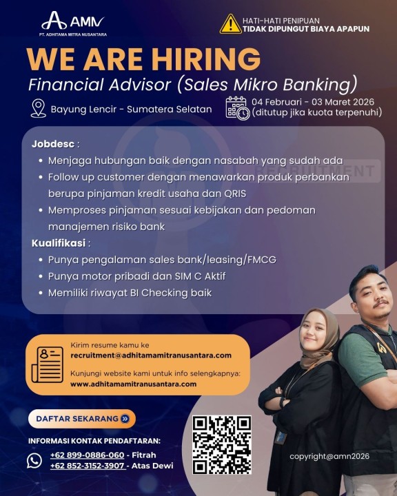 Financial Advisor (Sales Mikro Banking)