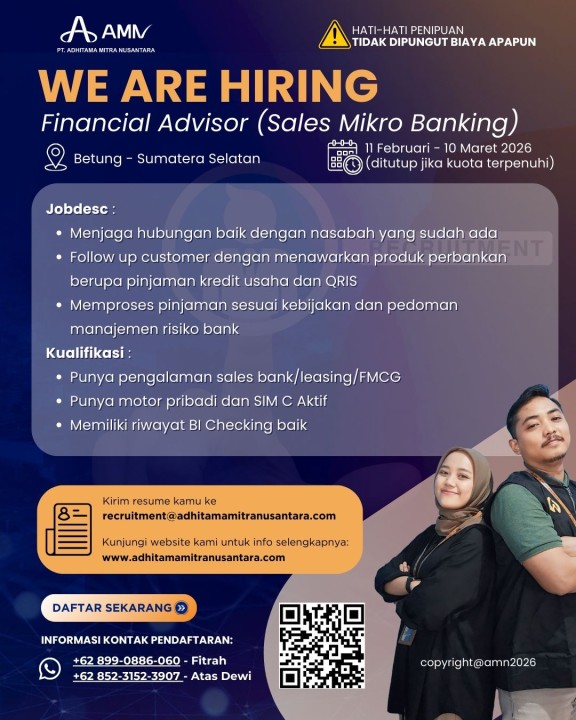 Financial Advisor (Sales Mikro Banking)