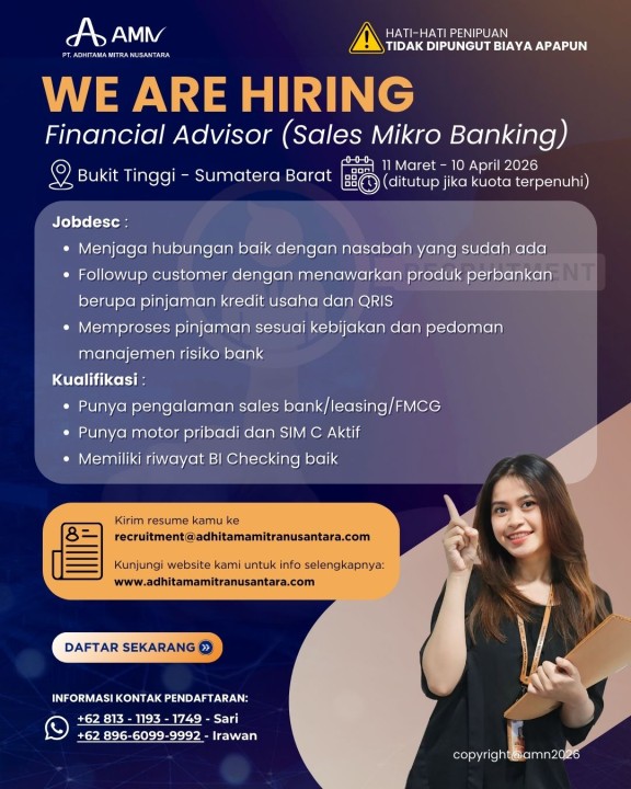 Financial Advisor (Sales Mikro Banking)