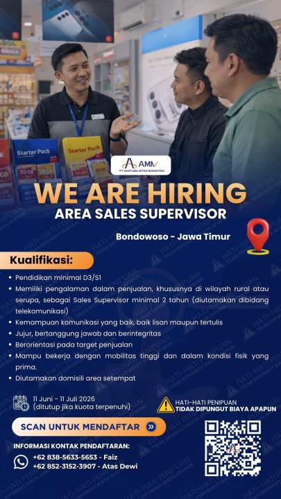 Area Sales Supervisor - Bondowoso