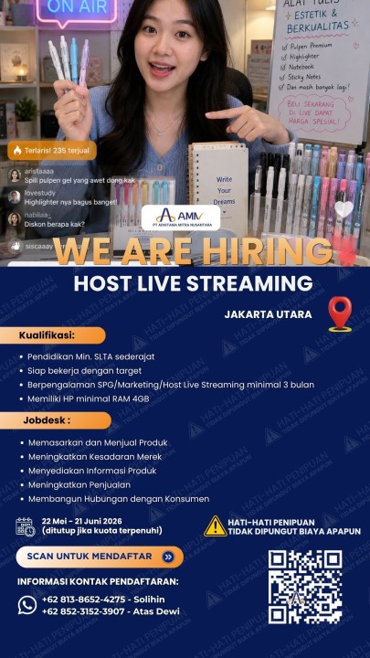Host Live Streaming Stationery