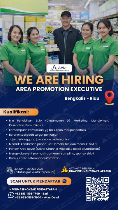 Area Promotion Executive - Bengkalis