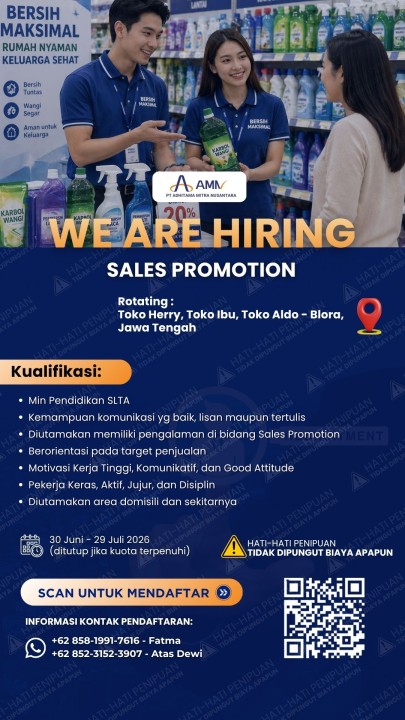Sales Promotor (SPG / SPB) - Blora