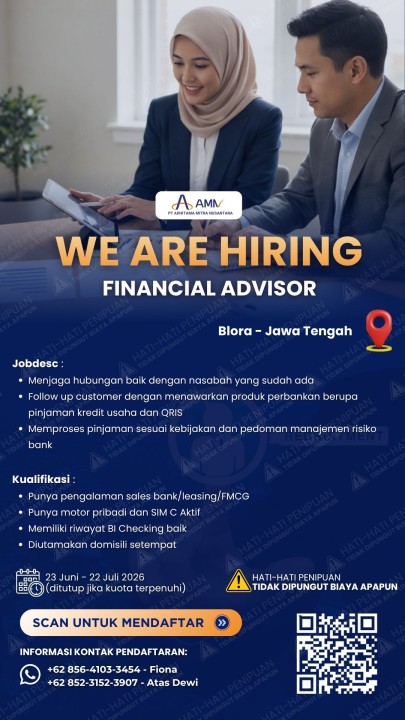 Financial Advisor (Sales Mikro Banking) Blora