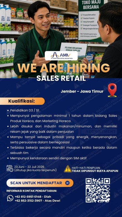 Sales Retail area Jember