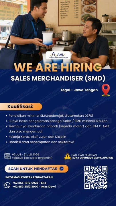 Sales Merchandising (SMD) - Tegal