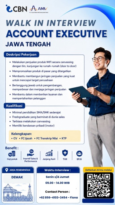 Account Executive CBN Demak