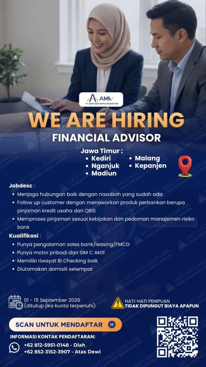 Financial Advisor (Sales Mikro Banking)