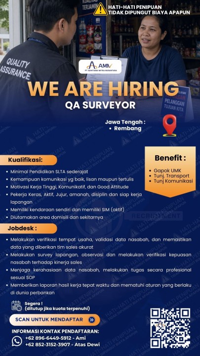QA Surveyor Jawa Tengah